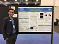 Lionel presenting his poster at SfN 2016.