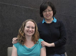 From left to right: Leslie Whitaker, Huiling Wang