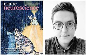 Nature and Neuroscience Journal Cover (Left) and Marco Vennrio, Ph.D. (Right)