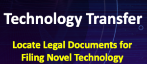 Technology Transfer Locate Legal Documents for Filing Novel Technology