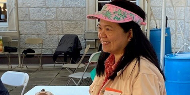 NIDA IRP Nurse Christine Lewis onsite at Baltimore County African American Cultural Festival