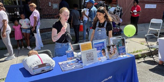 NIDA Volunteers at a community outreach event