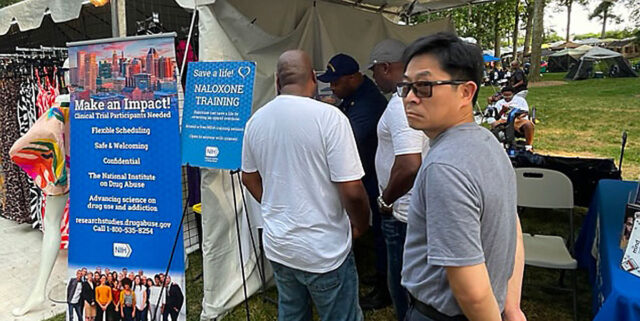 NIDA volunteers at 2023 Capital Jazz Festival, Merriweather Post Pavilion, Columbia, MD